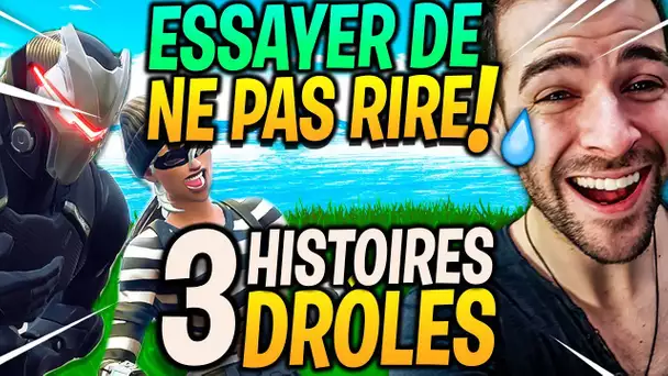 TOP1 DÉFI ► ESSAYER DE NE PAS RIRE À CES 3 HISTOIRES DRÔLES  (Fortnite)