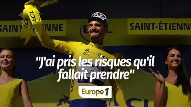 Tour de France - "J'ai pris les risques qu'il fallait prendre", se réjouit Alaphilippe, à nouveau…