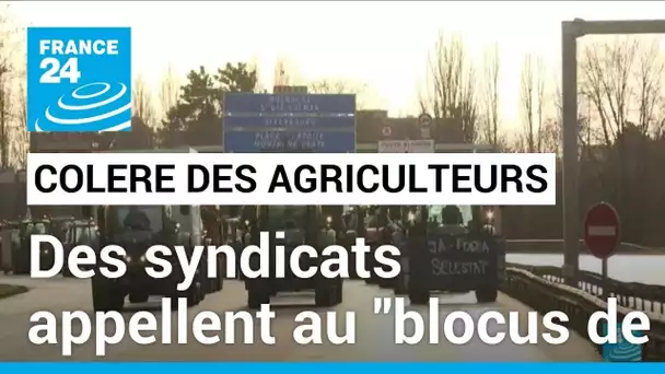 Agriculteurs français en colère : deux syndicats agricoles appellent au "blocus de Paris"