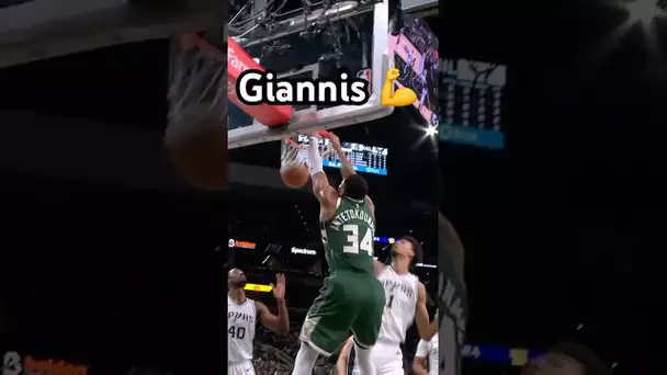 Giannis MUSCLES inside for the JAM!