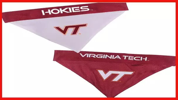 Pets First Collegiate Pet Accessories, Reversible Bandana, Virginia Tech Hokies, Large/X-Large