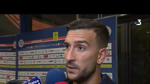 interview d'un joueur nîmois après le derby contre Montpellier