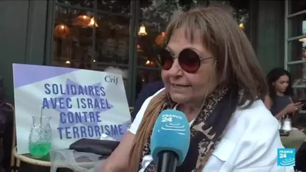 Des centaines de personnes rassemblées à Paris en soutien à Israël • FRANCE 24