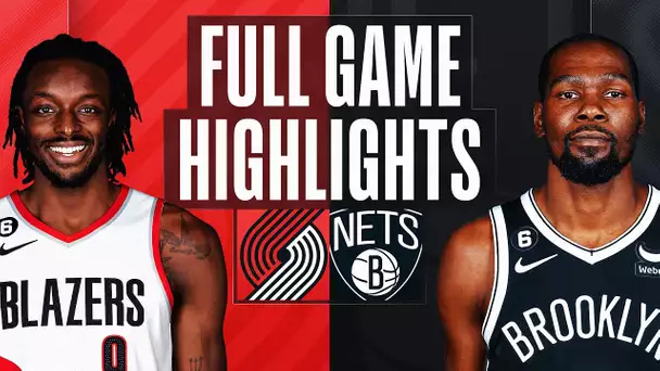 TRAIL BLAZERS at NETS | NBA FULL GAME HIGHLIGHTS | November 27, 2022