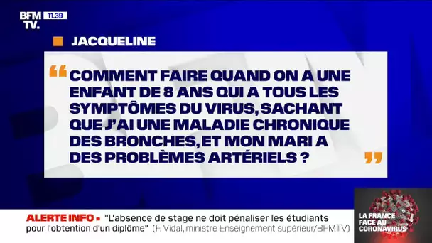 Mon enfant est malade et mon mari et moi-même avons une maladie chronique, que devons-nous faire ?