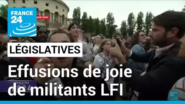 Le NFP en tête des élections législatives : effusions de joie des militants de LFI • FRANCE 24