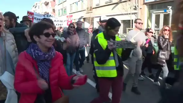 Perpignan : les manifestants mobilisés dans la rue