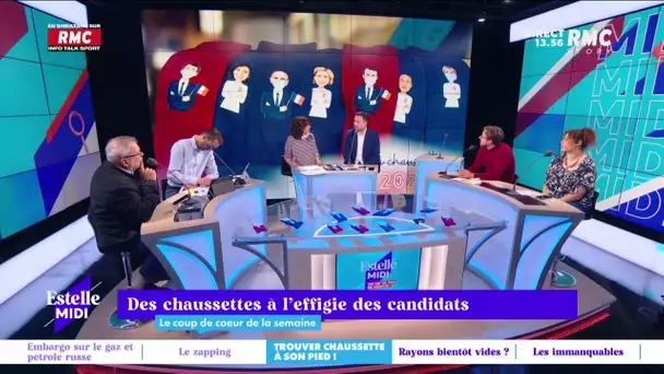 Le Coup de Cœur de la Semaine : Des chaussettes à l’effigie des candidats à la présidentielle.