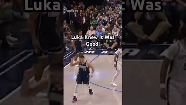 Luka Doncic knew this Klay Thompson three was good!