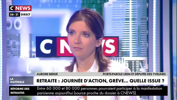 Aurore Bergé :  «La réforme doit exister, car elle doit permettre plus de justice sociale»