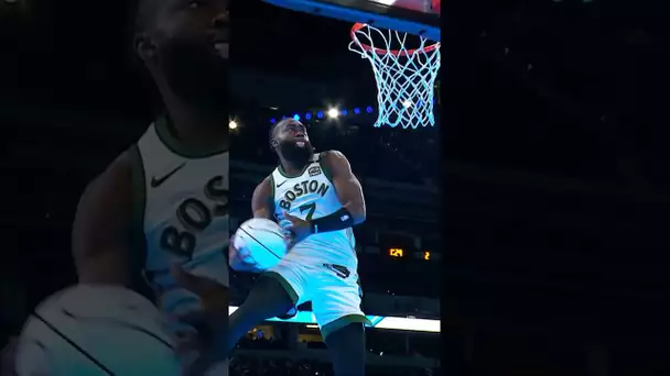 Jaylen Brown Pays Homage To Dominique Wilkins In The #ATTSlamDunk! 🔥😤| #Shorts