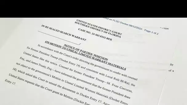 Le FBI a saisi des documents classés "top secret" au domicile de Donald Trump • FRANCE 24