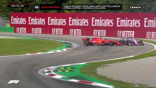 Le replay de l'accident de Sebastian Vettel