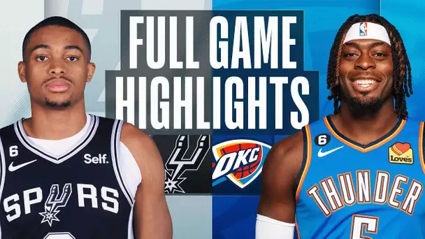 SPURS at THUNDER | NBA FULL GAME HIGHLIGHTS | November 30, 2022