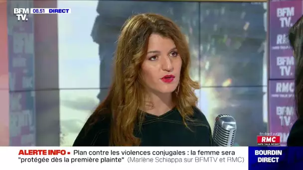 Marlène Schiappa était face à Apolline de Malherbe à 8H30 sur RMC et BFMTV