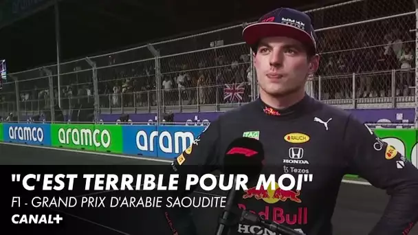 La réaction de Verstappen après les qualifications - GP d'Arabie Saoudite