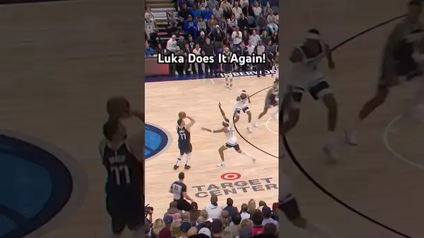 Luka Dončić does it again in Minnesota 👀