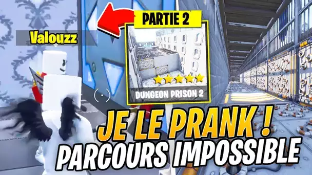 JE DÉCOUVRE VOS PARCOURS IMPOSSIBLES, PUIS LE PRANK SUR DUNGEON PRISON 2 : UNE FIN INCROYABLE !!