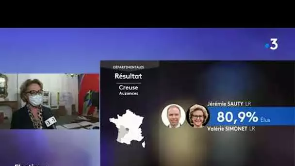 Réaction de Valérie Simonet après sa réélection au 1er tour des élections départementales