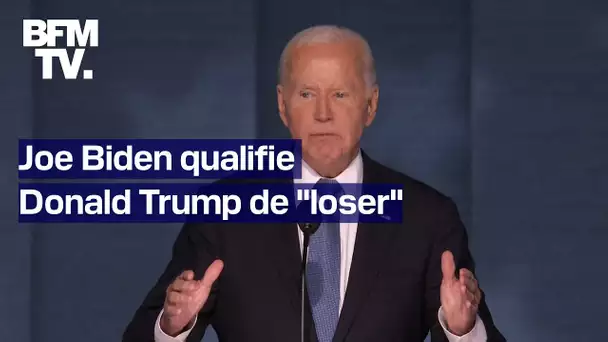 "C’est lui le perdant": Joe Biden qualifie Donald Trump de "loser"