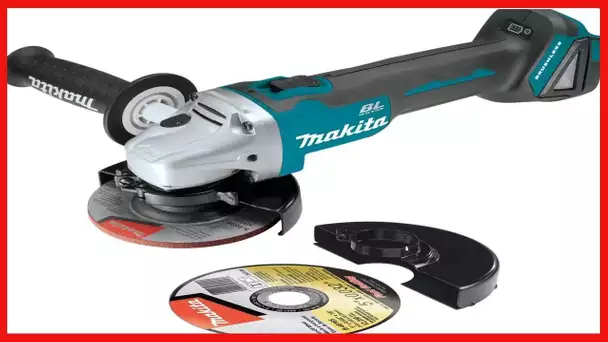 Makita XAG04Z 18V LXT® Lithium-Ion Brushless Cordless 4-1/2” / 5" Cut-Off/Angle Grinder, Tool Only