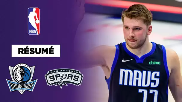 Résumé NBA VF : Le duo Doncic-Porzingis met les Spurs KO !