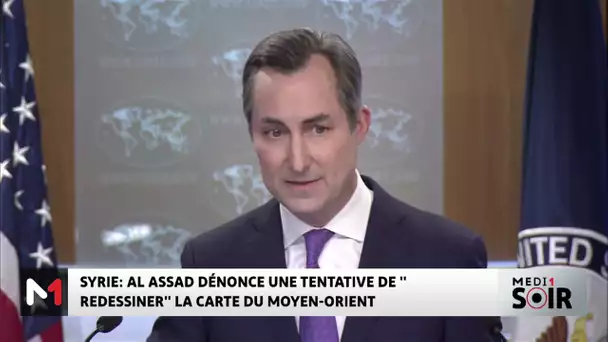 Syrie:  Al Assad dénonce une tentative de "redessiner" la carte du Moyen-Orient