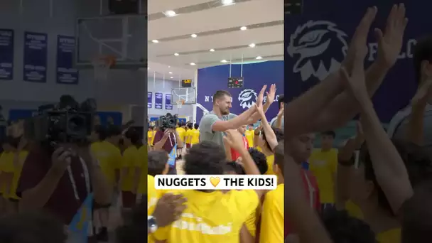 The Nuggets giving back in Abu Dhabi! #NBAinAbuDhabi | #Shorts