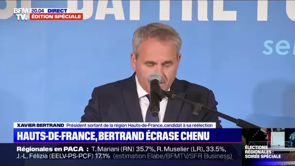 Xavier Bertrand se félicite d'avoir "brisé les mâchoires du Front national"