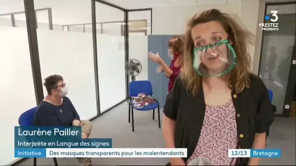 Coronavirus : à Brest, elles conçoivent des masques pour les personnes sourdes et malentendantes
