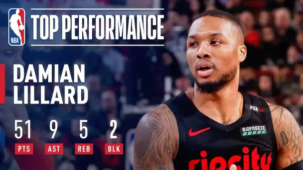 Damian Lillard Pours In Season-High 51 Points vs Thunder | March 7, 2019