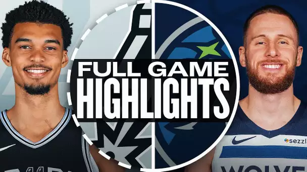 SPURS at TIMBERWOLVES | FULL GAME HIGHLIGHTS | December 29, 2024