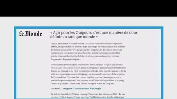 "Le Xinjiang est devenu l’autre nom de la négation de l’humanité de l’homme"