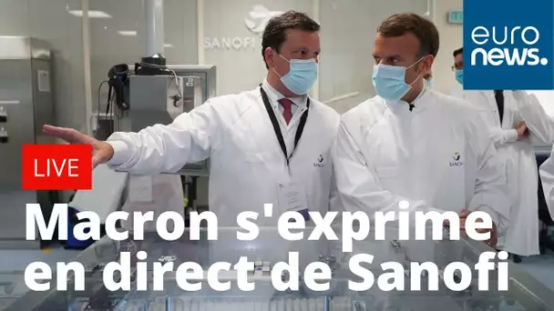 Vaccin contre le coronavirus: Emmanel Macron s'exprime en direct de Sanofi