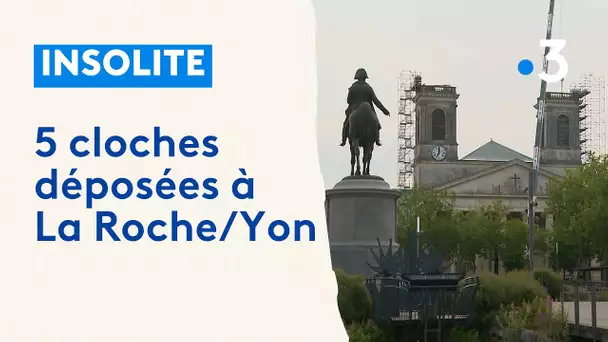 Insolite : les 5 cloches de l'église Saint Louis de la Roche/Yon décrochées