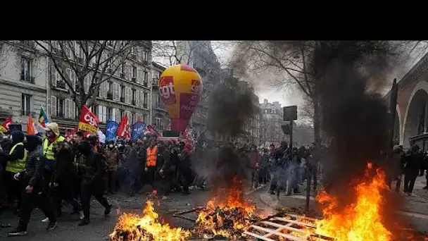 Réforme des retraites : recul de la mobilisation, tensions à Paris