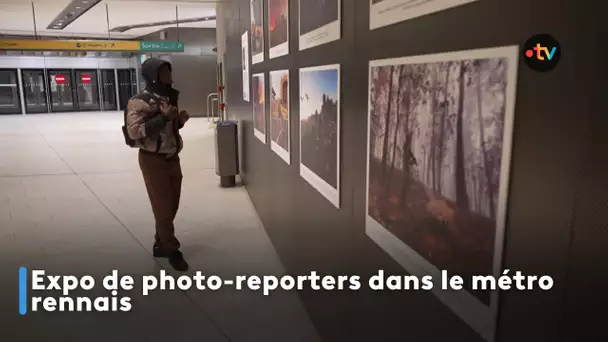 Expo photos reporters dans le métro rennais