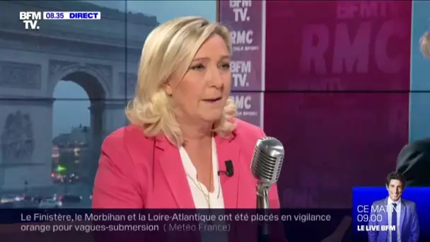 Marine Le Pen: "Le gouvernement met la France à feu et à sang"