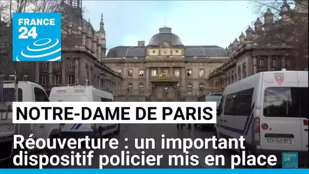 Un important dispositif policier mis en place pour la réouverture de Notre-Dame • FRANCE 24