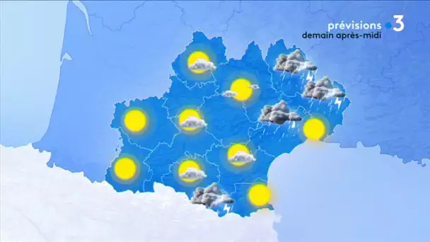 Météo de ce mercredi : des orages sur les reliefs dans l&#039;après-midi