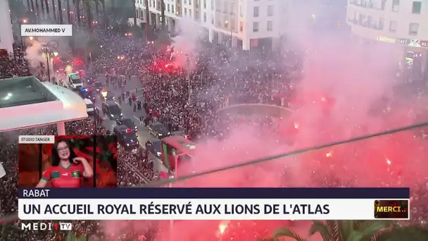 Arrivée des Lions de l´Atlas au Maroc : les foules en liesse