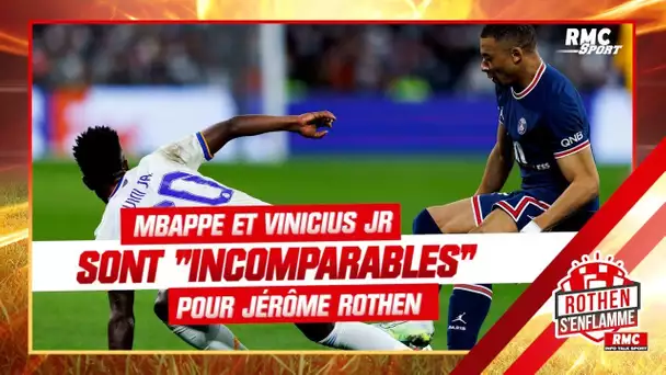 Mbappé et Vinicius JR sont “incomparables”, s’exclame Rothen