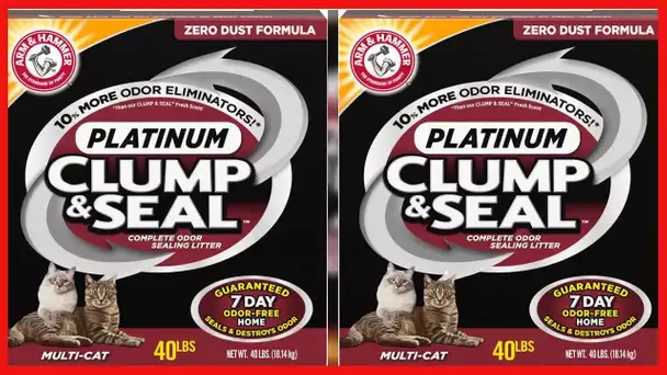 ARM & HAMMER Clump & Seal Platinum Cat Litter