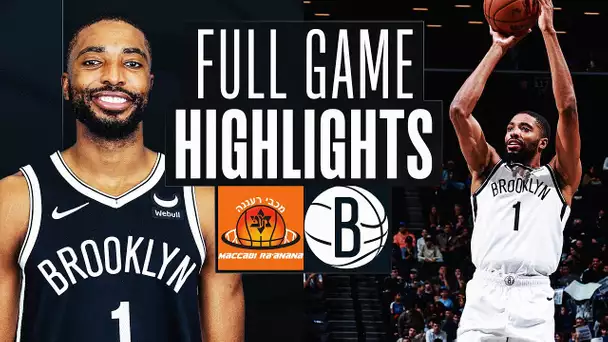 MACCABI RA'ANANA at NETS | NBA PRESEASON FULL GAME HIGHLIGHTS | October 12, 2023