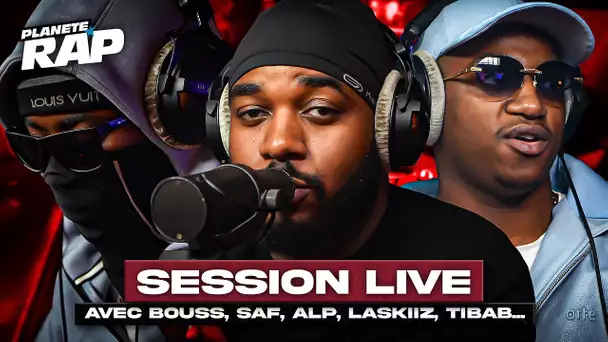 SESSION LIVE avec Bouss, SAF, ALP, Laskiiz, TafTaf, TiBab, Lxsto B & Benzoo11z ! #PlanèteRap