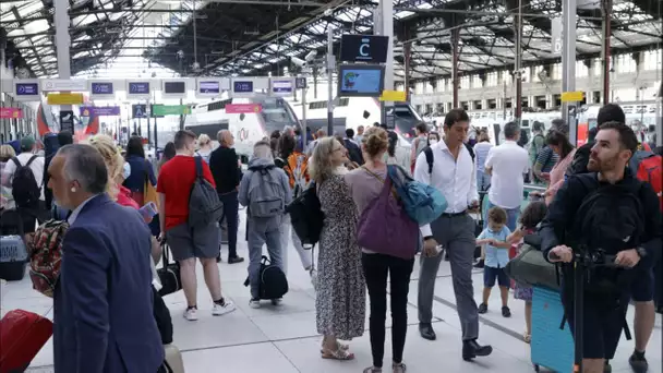 «C'est aberrant» : de nombreux retards de trains gare de Lyon après de violents orages