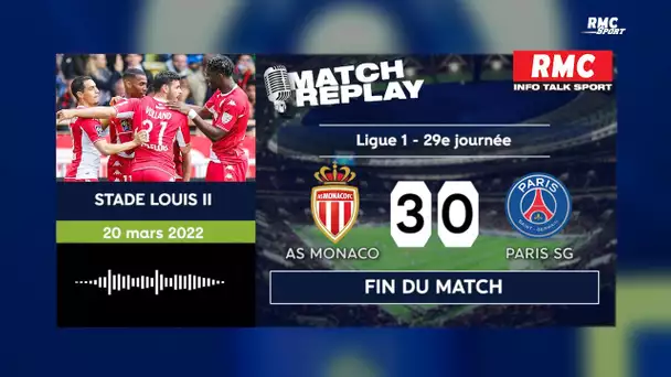 Monaco 3-0 PSG : Paris sombre, 3e défaite de rang à l’extérieur en L1 ! (avec les commentaire RMC)