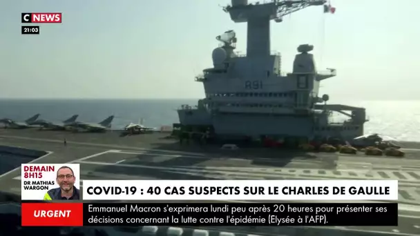 Suspicion de cas de Covid-19 à bord du porte-avions français Charles-de-Gaulle