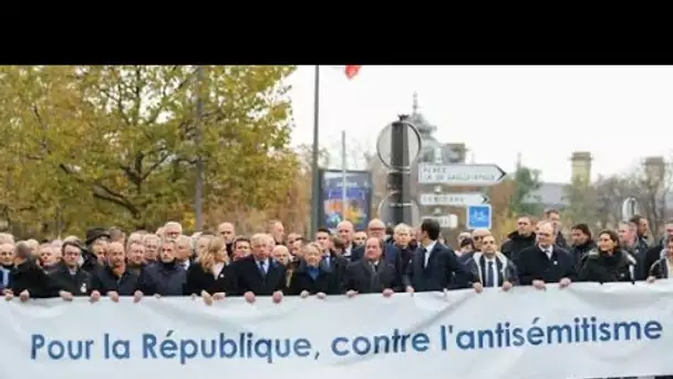 EN DIRECT - Marche contre l'antisémitisme : 182.000 personnes ont défilé en France, 105.000 rien …