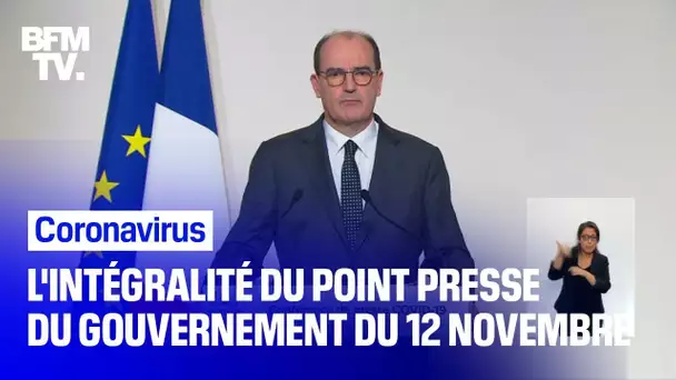 Covid-19: le point presse du gouvernement du 12 novembre en intégralité